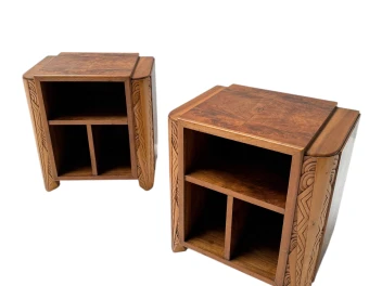 Two Art Deco Cabinets or Bed Side Tables, 1930s
